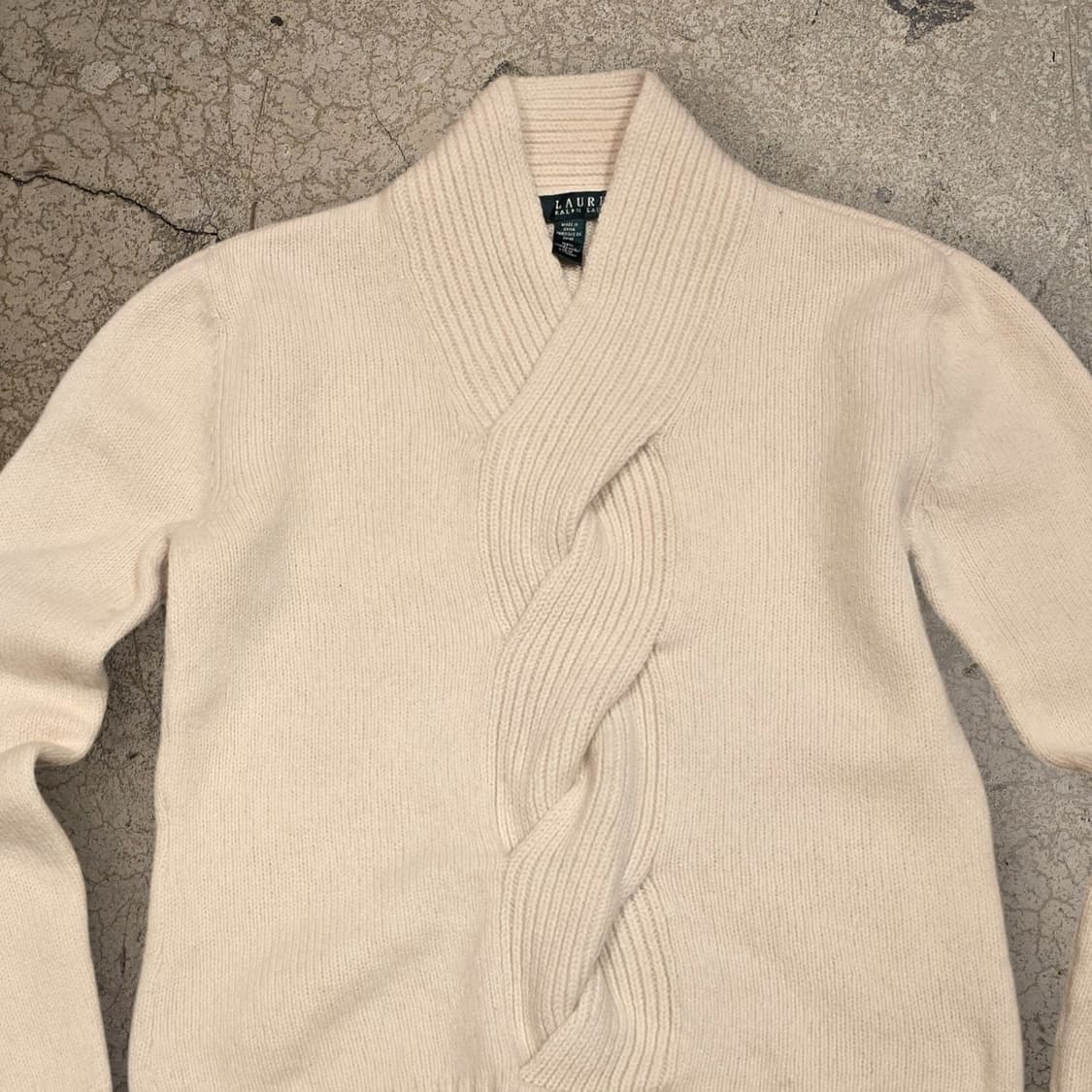 LAUREN Ralph Lauren 램스울 100 숄 카라 스웨터 상품이미지2