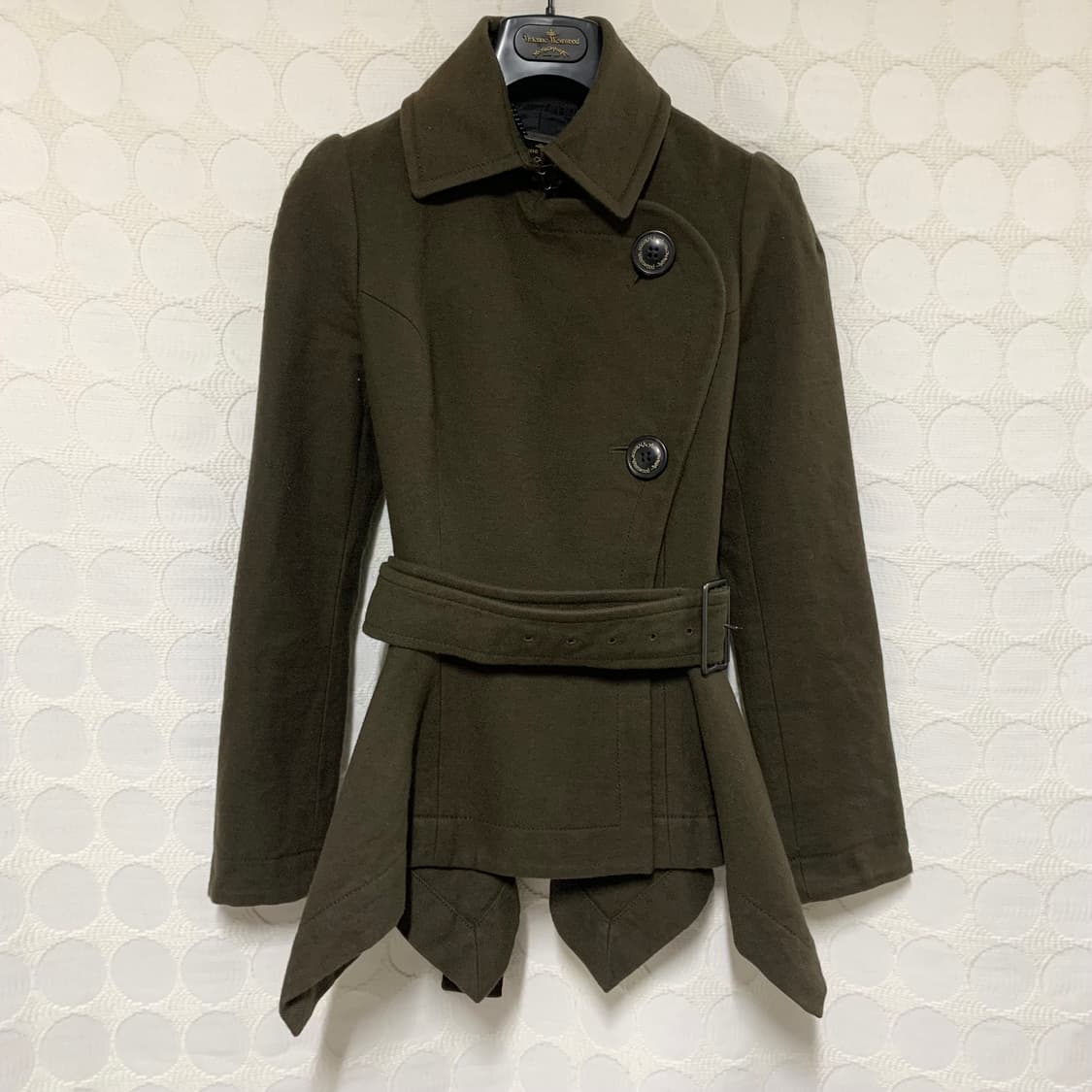 비비안 웨스트우드 크롭 바이커 울 코트 상품이미지4