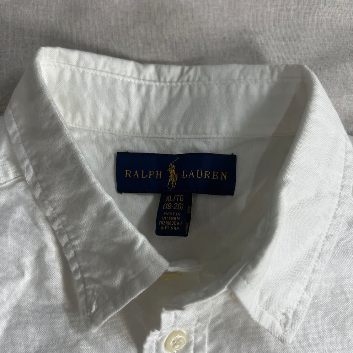 폴로 정품 옥스포드 셔츠 화이트 XL 상품이미지2