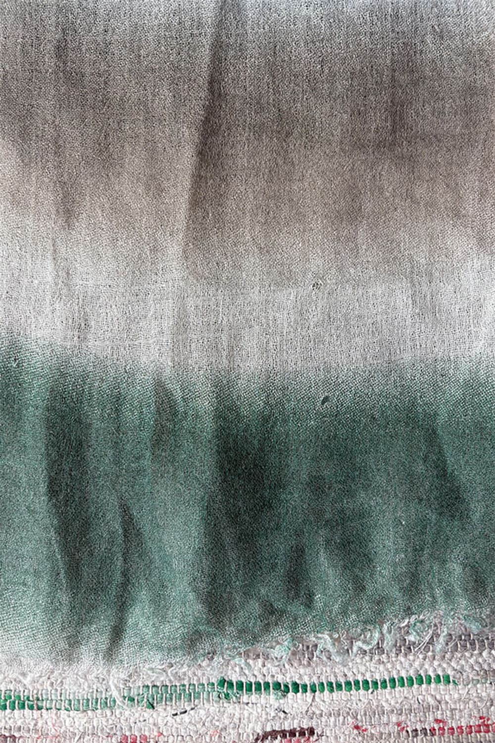 Beige & Green Stripe Scarf 상품이미지3