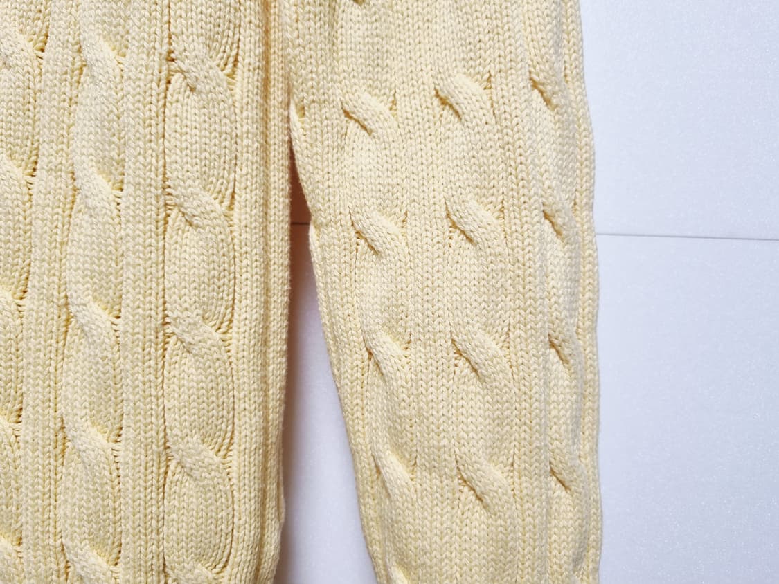 여성 주니어 폴로 신형택 QR 도장 케이블 꽈배기 라운드 긴팔 니트 상품이미지7