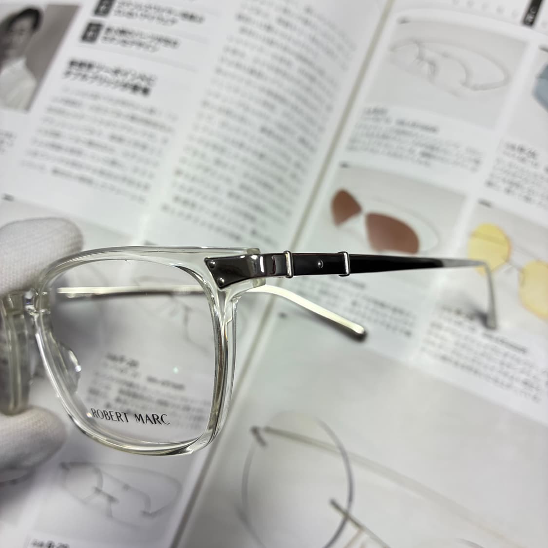 Robert Marc 로버트 마크 클리어 투명 뿔테 미국 안경 일본생산 상품이미지3