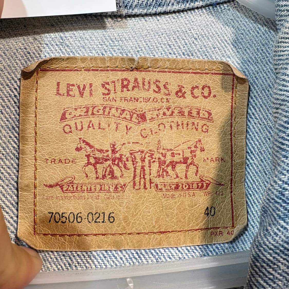 [40] LEVI's 리바이스 USA 빈티지 데님 자켓 상품이미지6