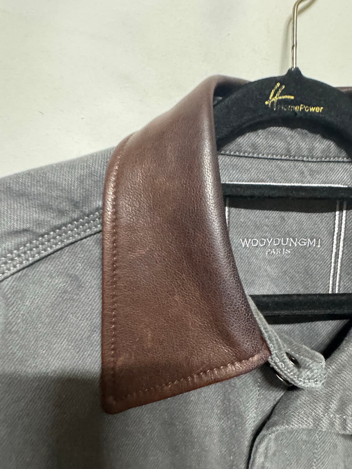 46 우영미 그레이 다잉 데님 셔츠 상품이미지5