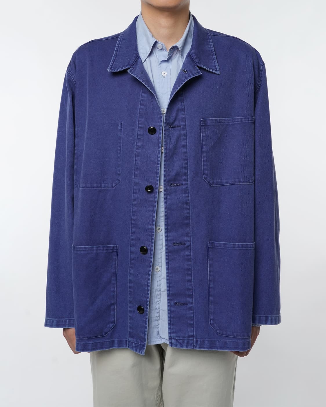 이얼즈어고 프렌치 워크자켓 블루 L사이즈(105) 판매 상품이미지1