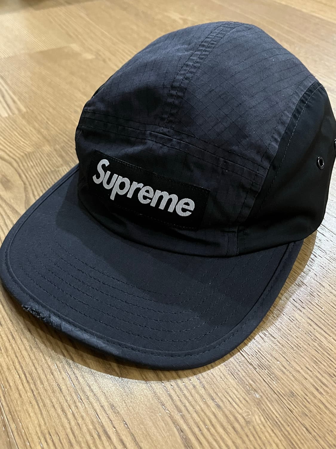 슈프림 왁스드 립스탑 캠프캡 블랙 - 24FW 상품이미지2