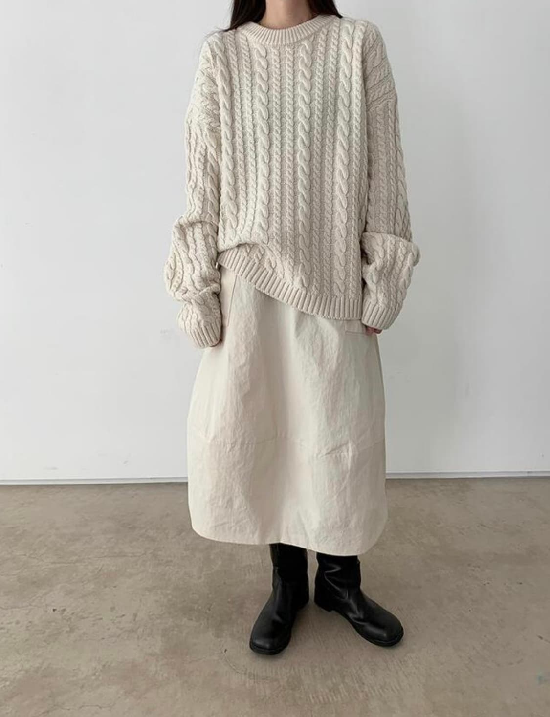 애프터먼데이 패딩 스커트 상품이미지1