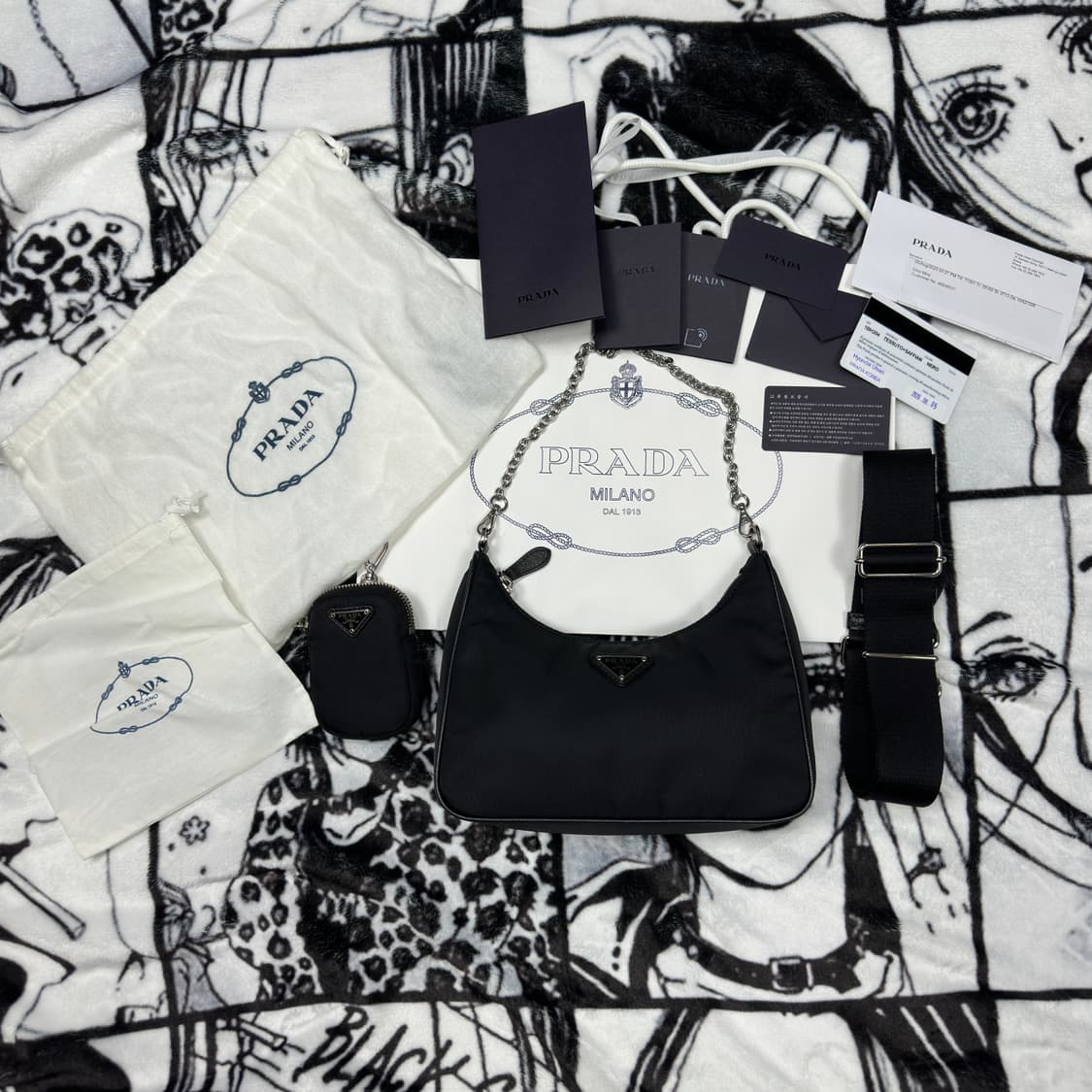 풀구성)프라다 리에디션 2005 리나일론 호보백 상품이미지1