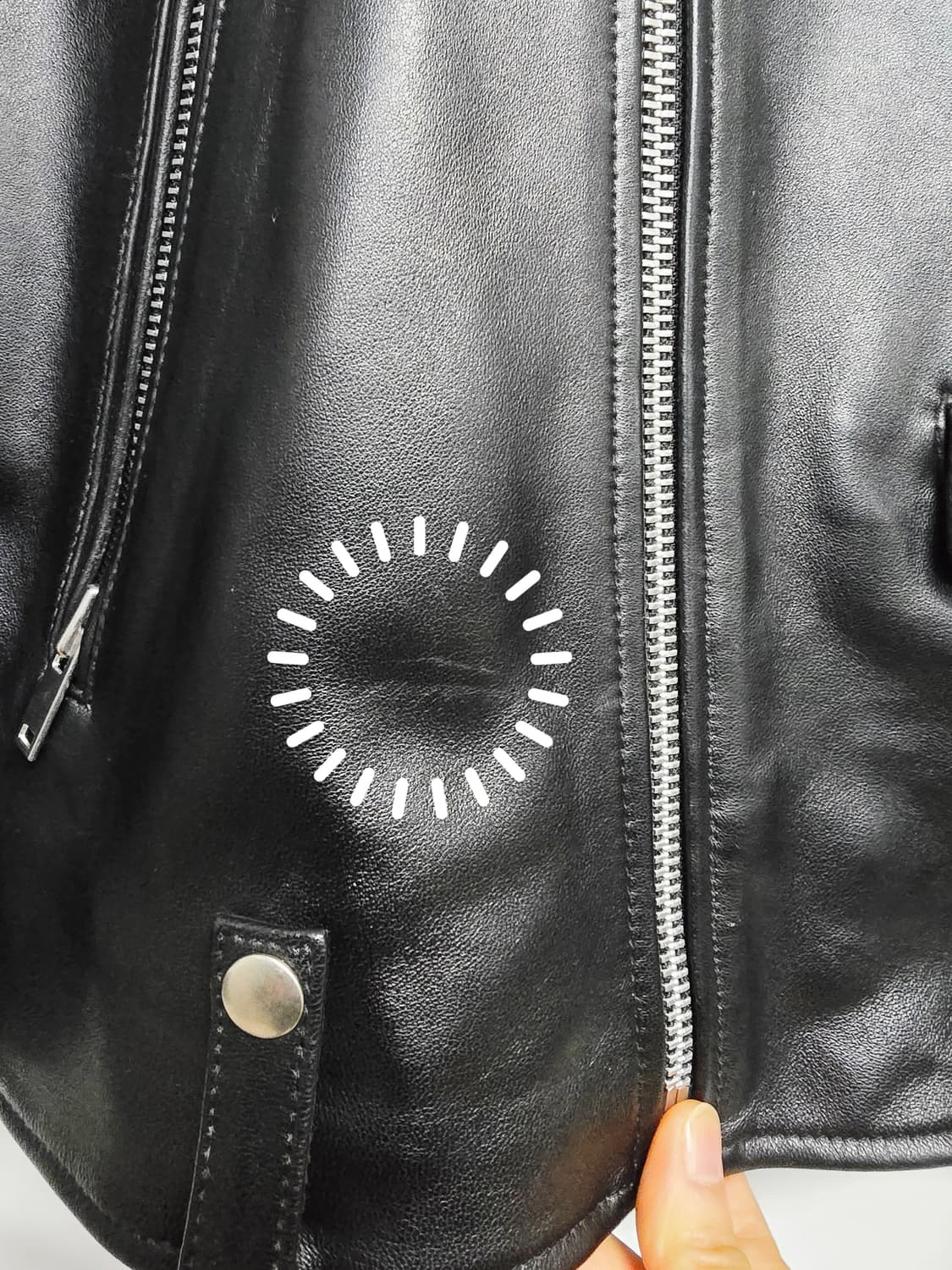 무신신스탠다드 블랙 레더 라이더 양가죽자켓 점퍼 상품이미지9