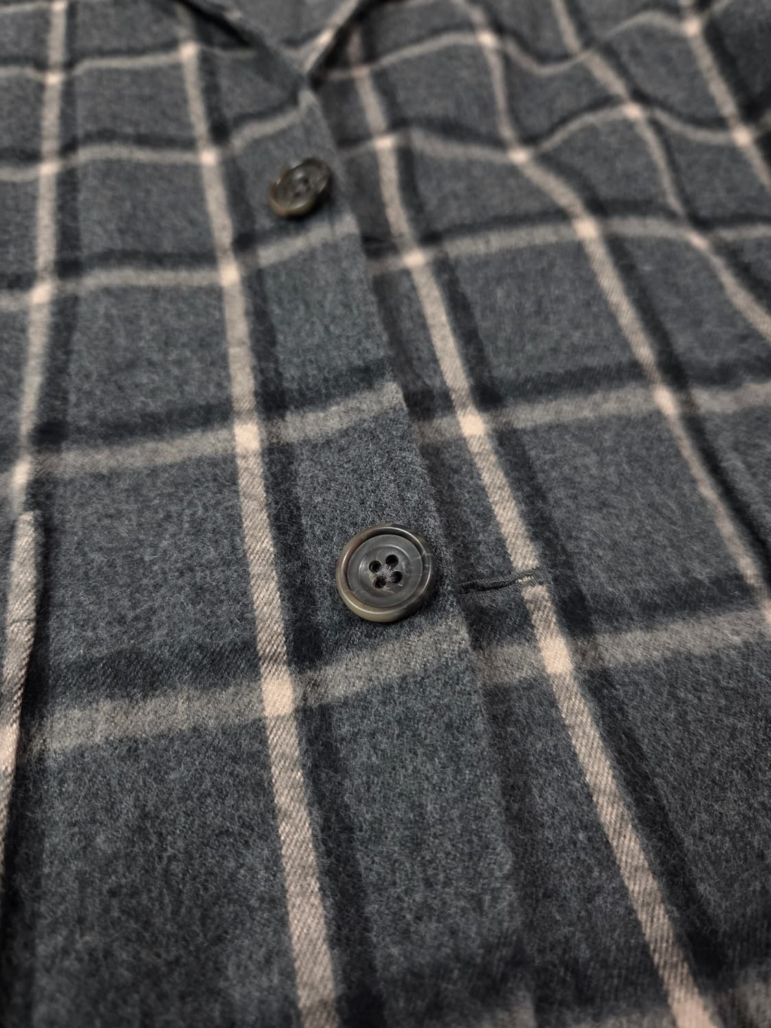 NOLLEY'S Light 차콜 그레이 플란넬 체크 블레이져 상품이미지6