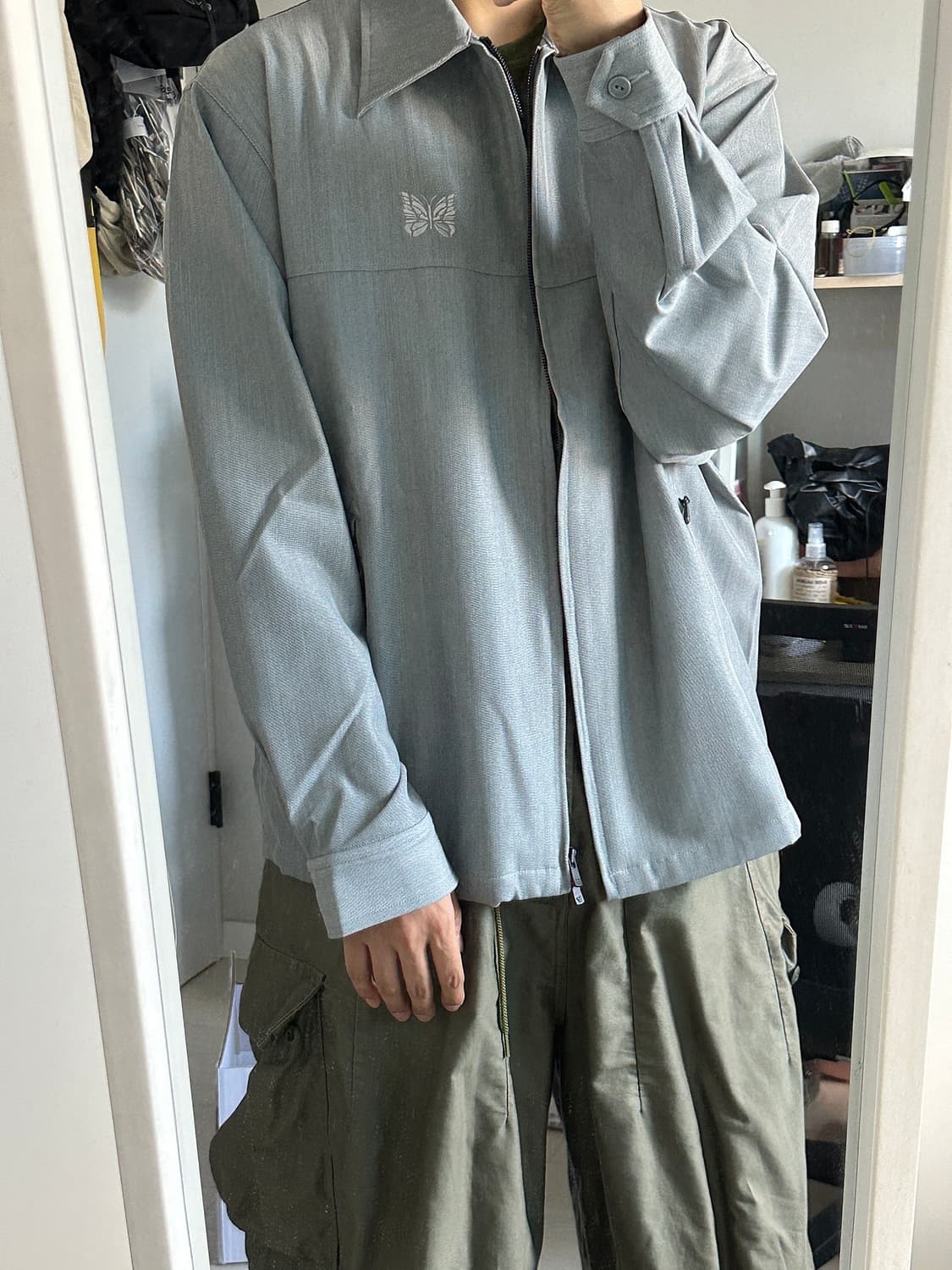 니들스 스포츠 자켓 - PE/R/PU Cavalry Twill Grey 상품이미지2