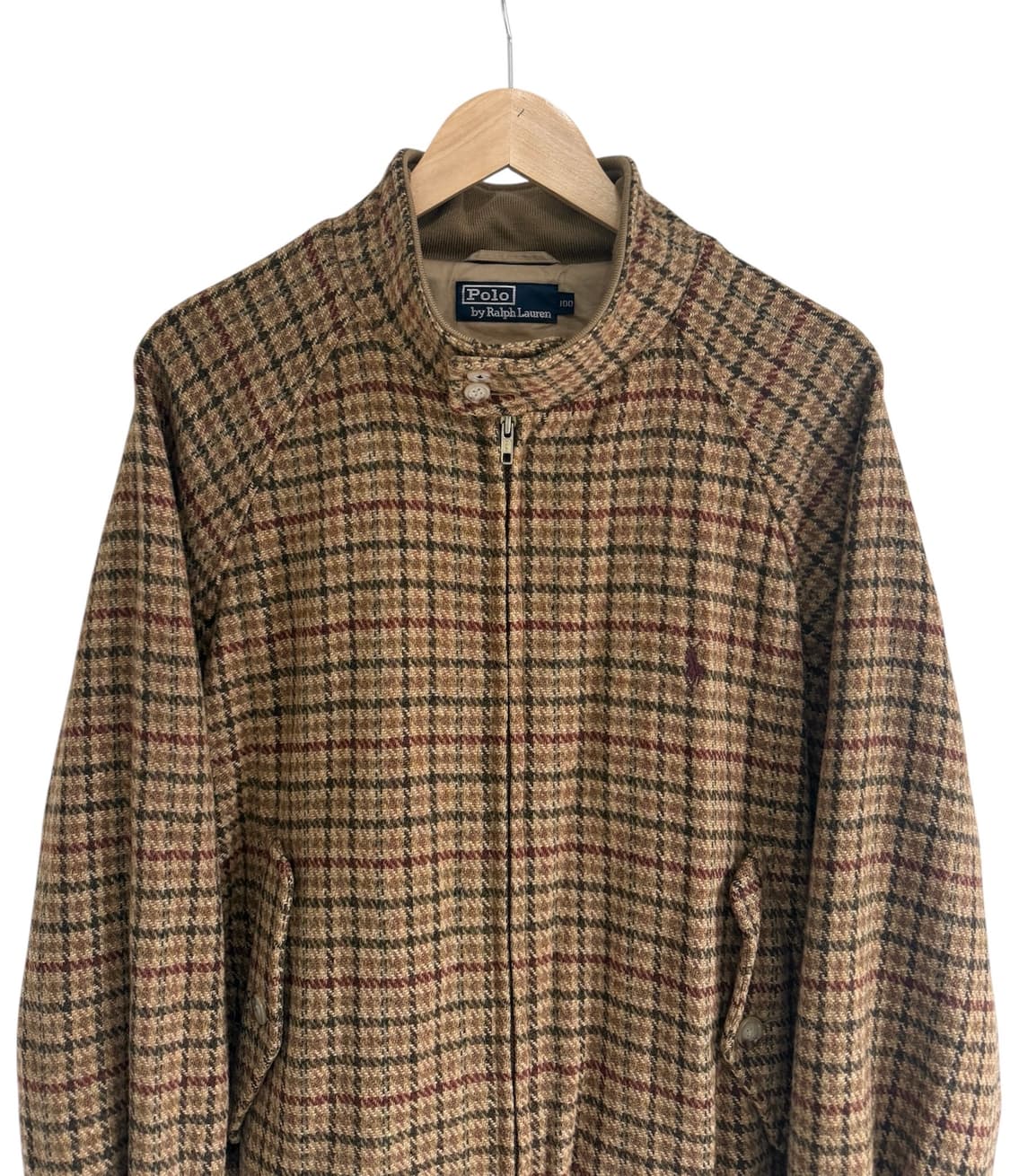 폴로 랄프 로렌 90‘s 건 클럽 체크 울 헤링턴 바라쿠타 자켓 상품이미지3