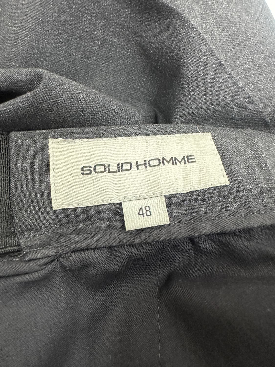 솔리드옴므 차콜 밑단 지퍼 슬랙스 상품이미지4