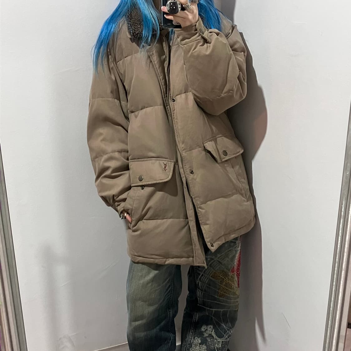 입생로랑 구스다운 패딩점퍼 상품이미지1