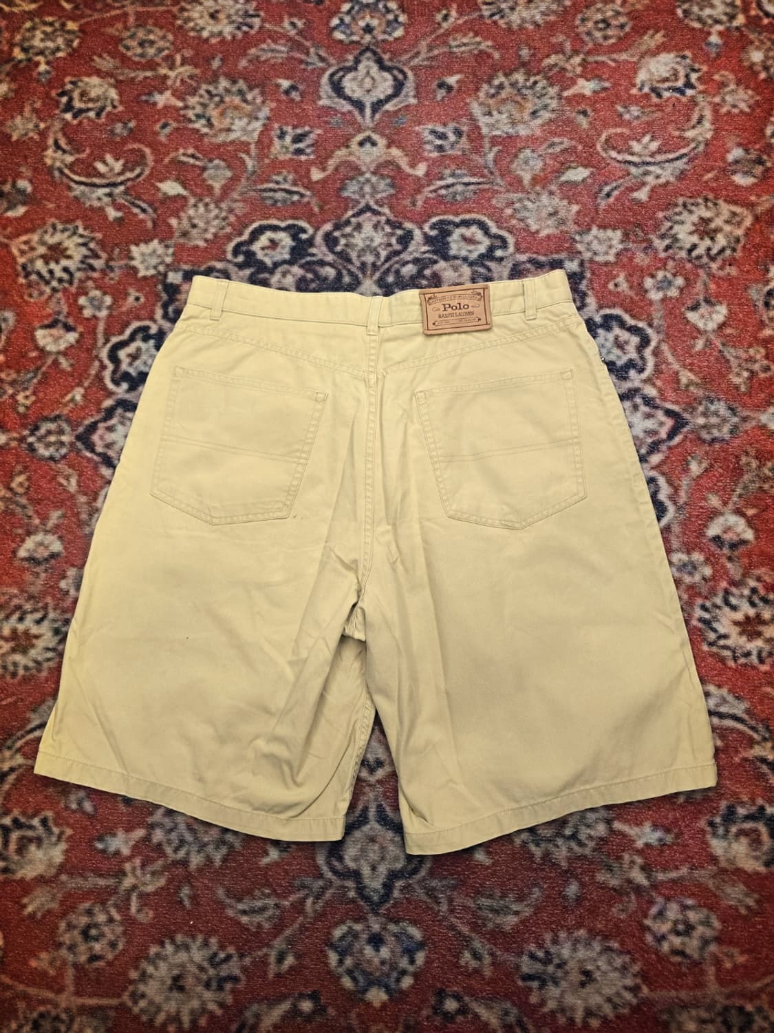 90s 폴로 랄프로렌 빈티지 가먼트다이 면반바지 상품이미지4
