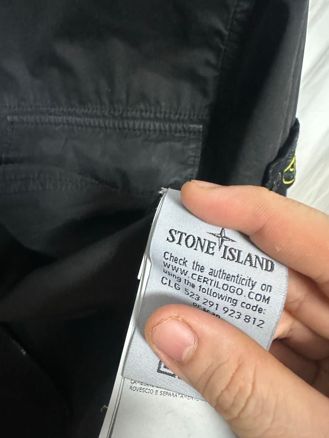 스톤아일랜드 올드이펙트 오버셔츠 블랙 (M) 상품이미지4