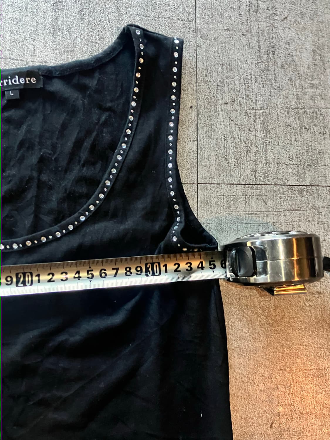 일본빈티지 Sorridere 하구미모리걸 할메카지 레오파드 슬리브리스탑 상품이미지2