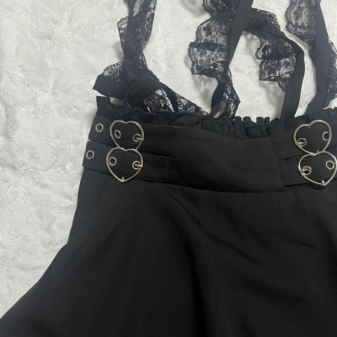 Mars 마즈 서스펜더 하트버클 스커트 양지뢰 고스로리 갸루  상품이미지3