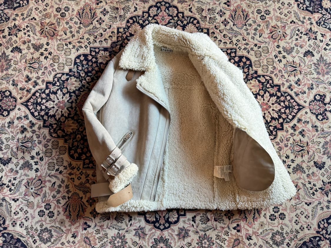 아크네 스튜디오 시어링 스웨이드 자켓 무스탕 55~66 상품이미지5