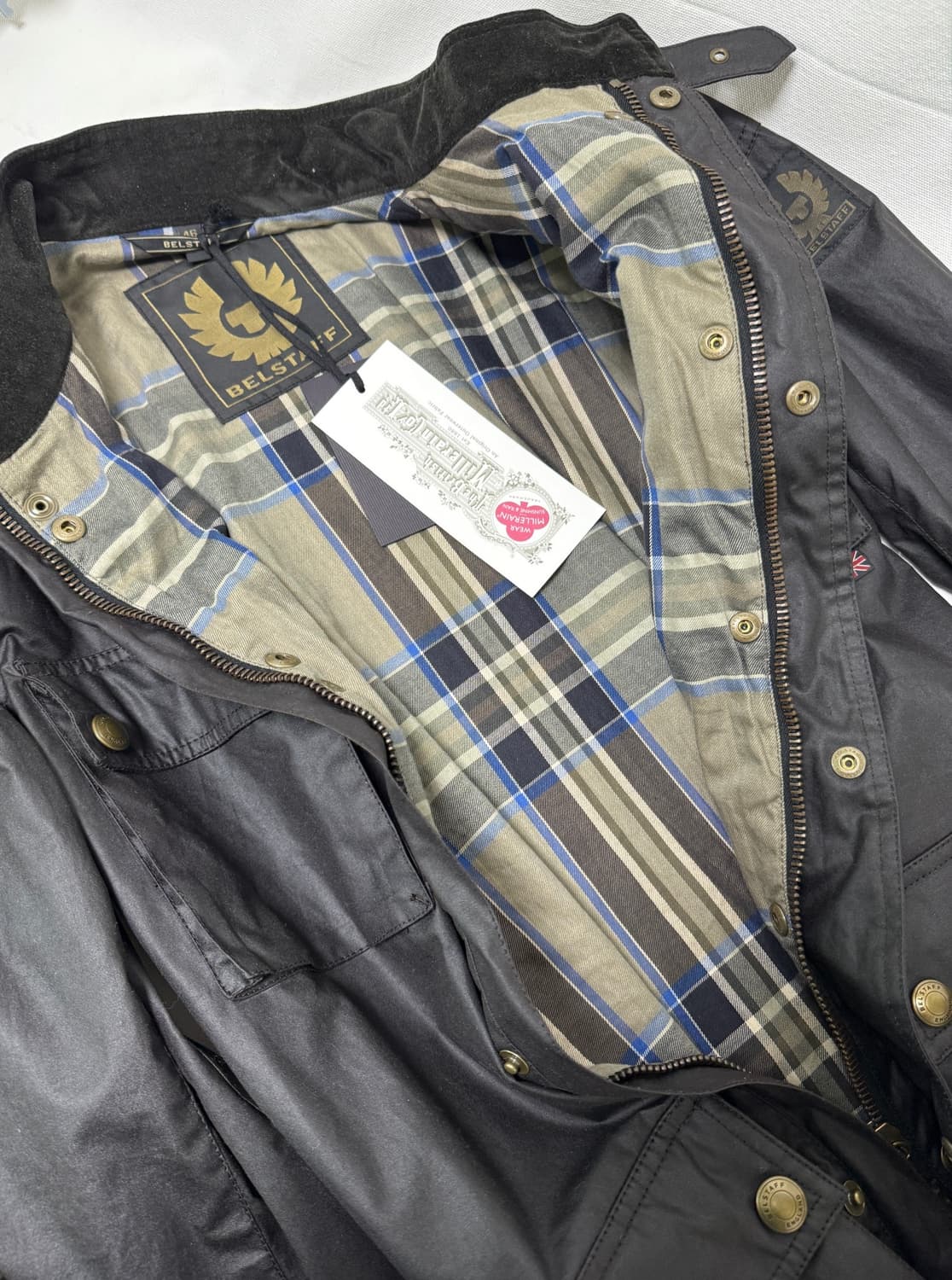 벨스타프 로드마스터 왁스 자켓 46 마호가니 상품이미지6