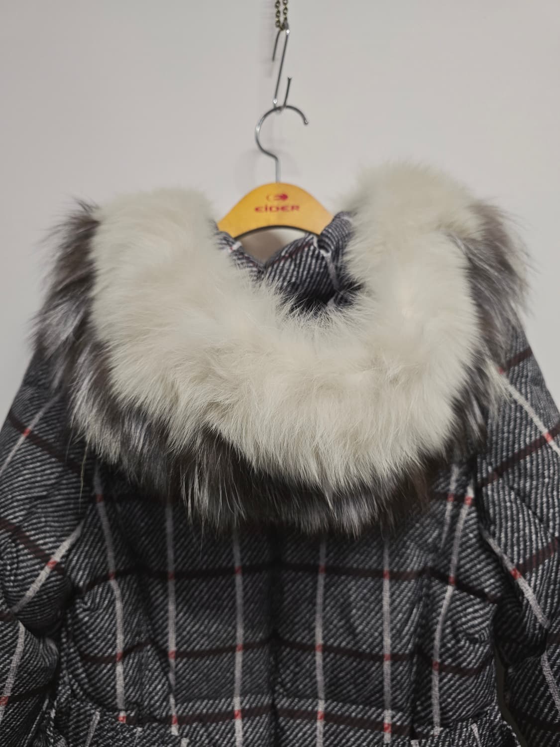 조이너스 체크 폭스퍼후드 다운패딩 점퍼66 상품이미지6