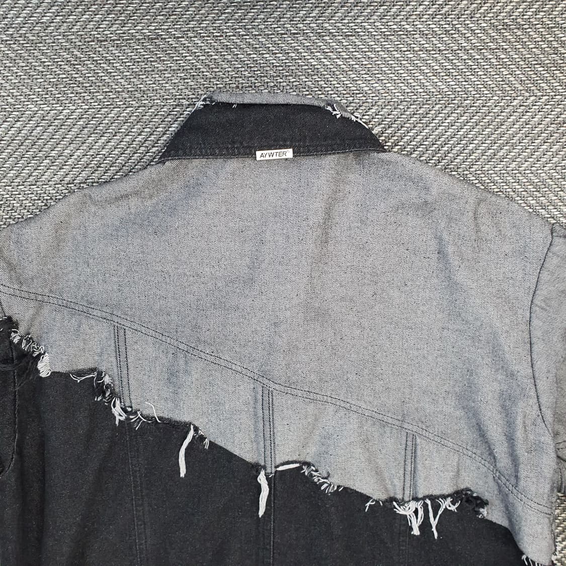 멋진 오버핏 데님 청자켓 남자105 상품이미지5