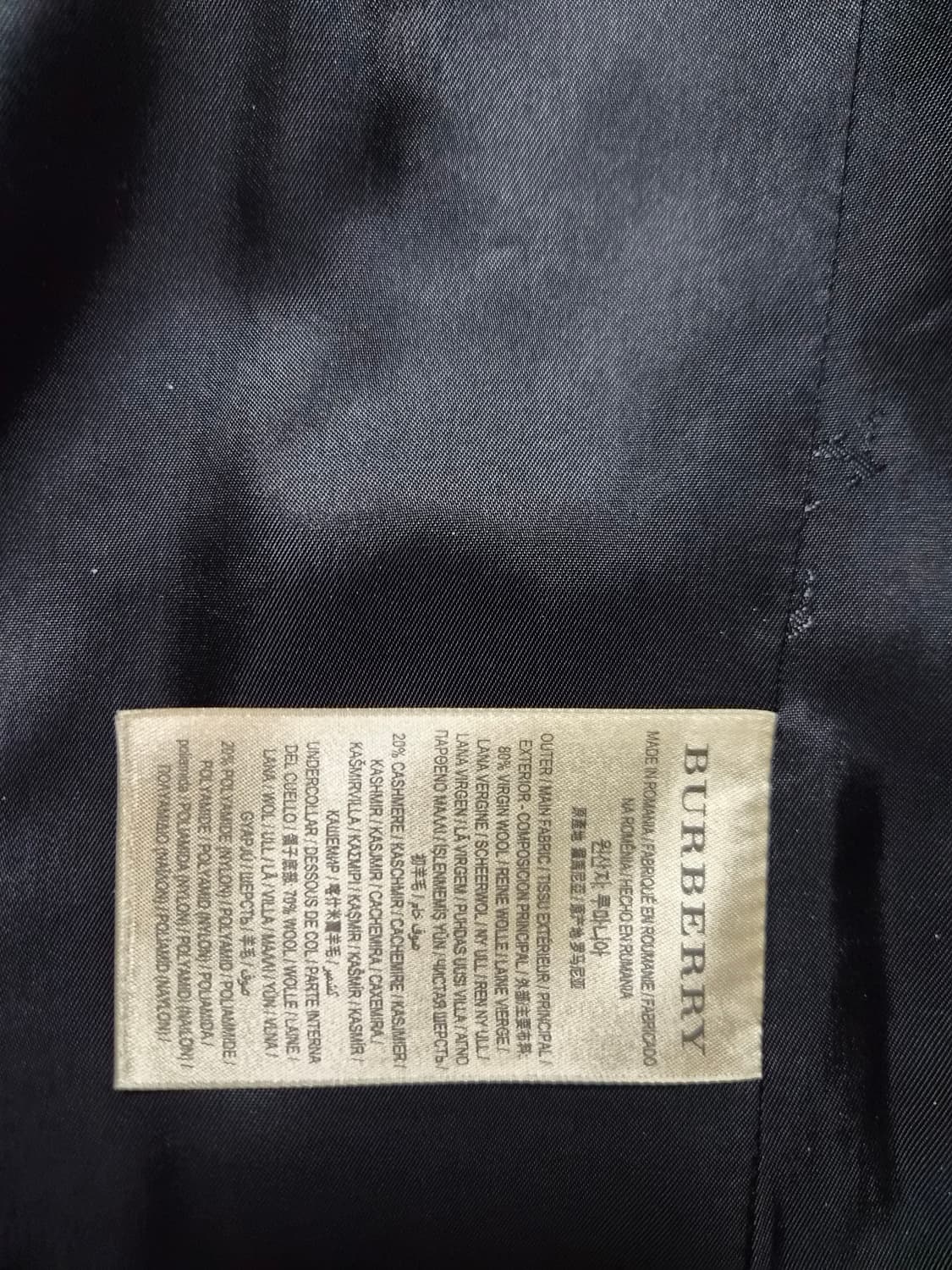 버버리 울 캐시 싱글 코트 팝니다 루이비통 프라다 디올 구찌 상품이미지4