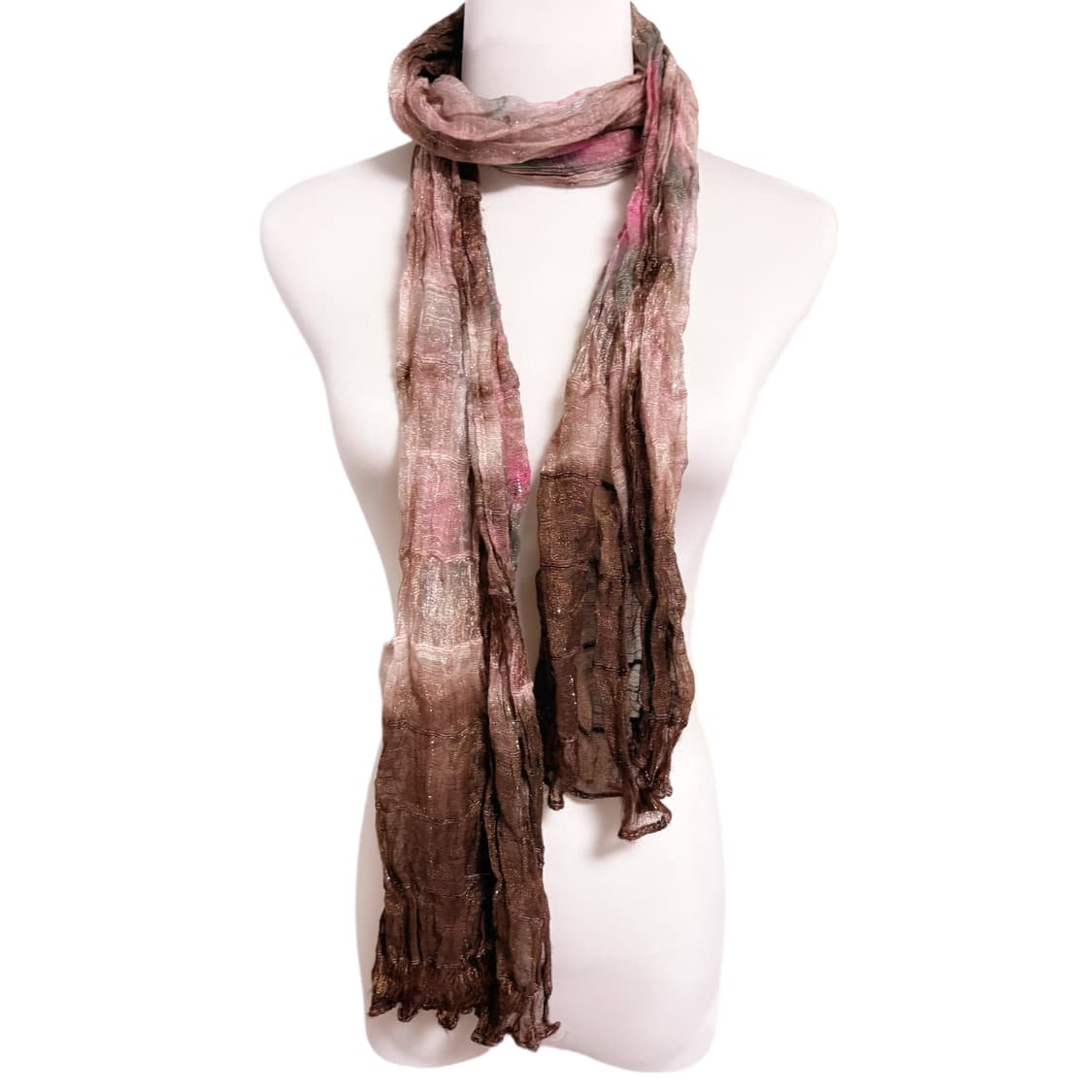 (이체시에눌) 일본 페어리 글리터 포인트 그라데이션 레이어드 머플러 상품이미지1