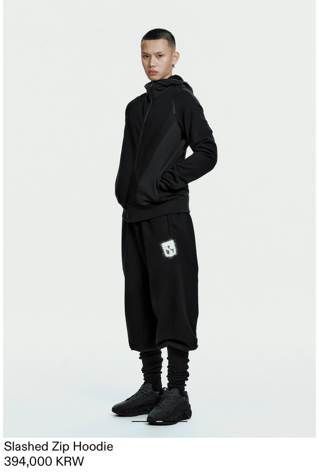 혜인서 Slashed Zip Hoodie 블랙 4 상품이미지2