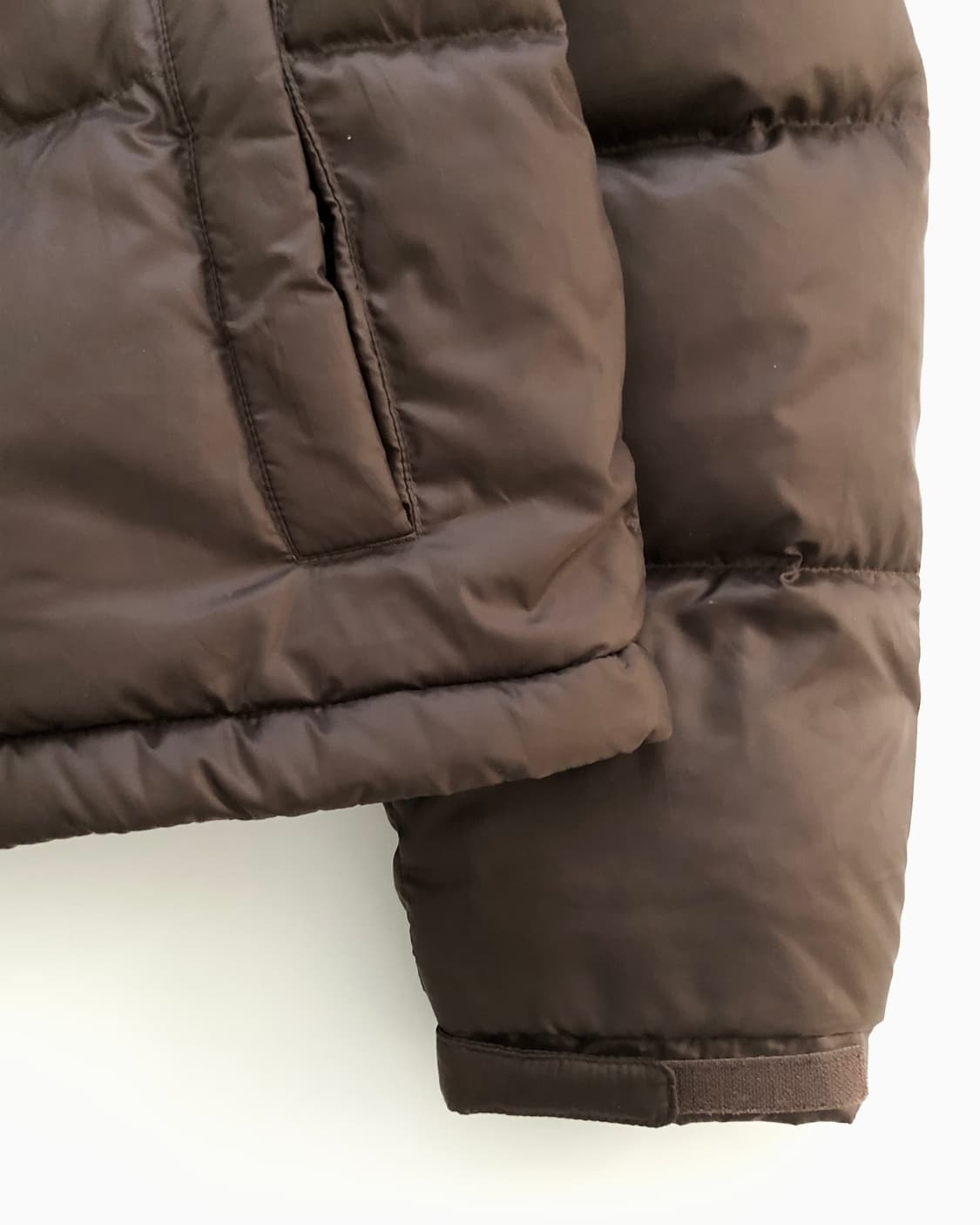 Lee 리 우먼 브라운컬러 릿지 크롭 덕다운 패딩 상품이미지6