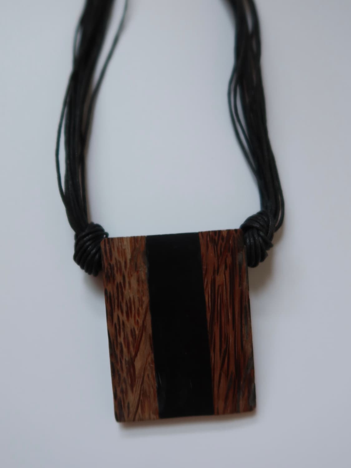 wood block necklace 상품이미지4