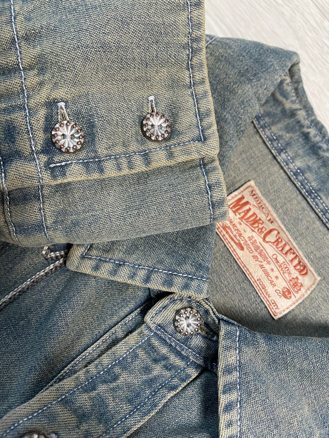 [XL] 웨스턴 자수 데님셔츠 상품이미지5