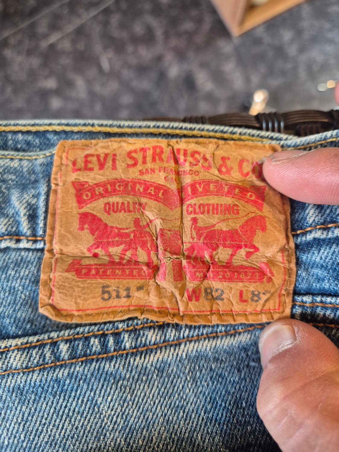 리바이스 511 TM 청바지 W82 L82 상품이미지9