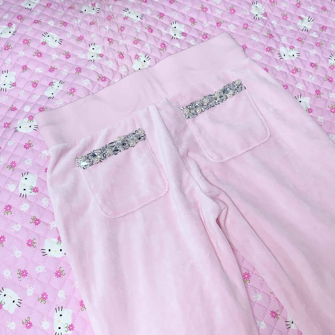 핑크 큐빅 키티 셋업 상품이미지9