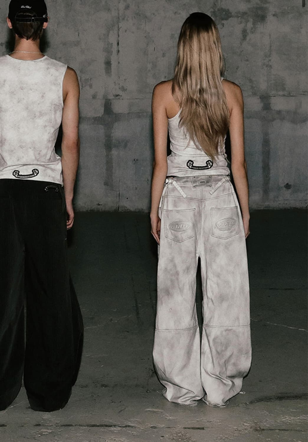 배드블러드 스쿼드 컨벡스 팬츠 *데님화이트 상품이미지3