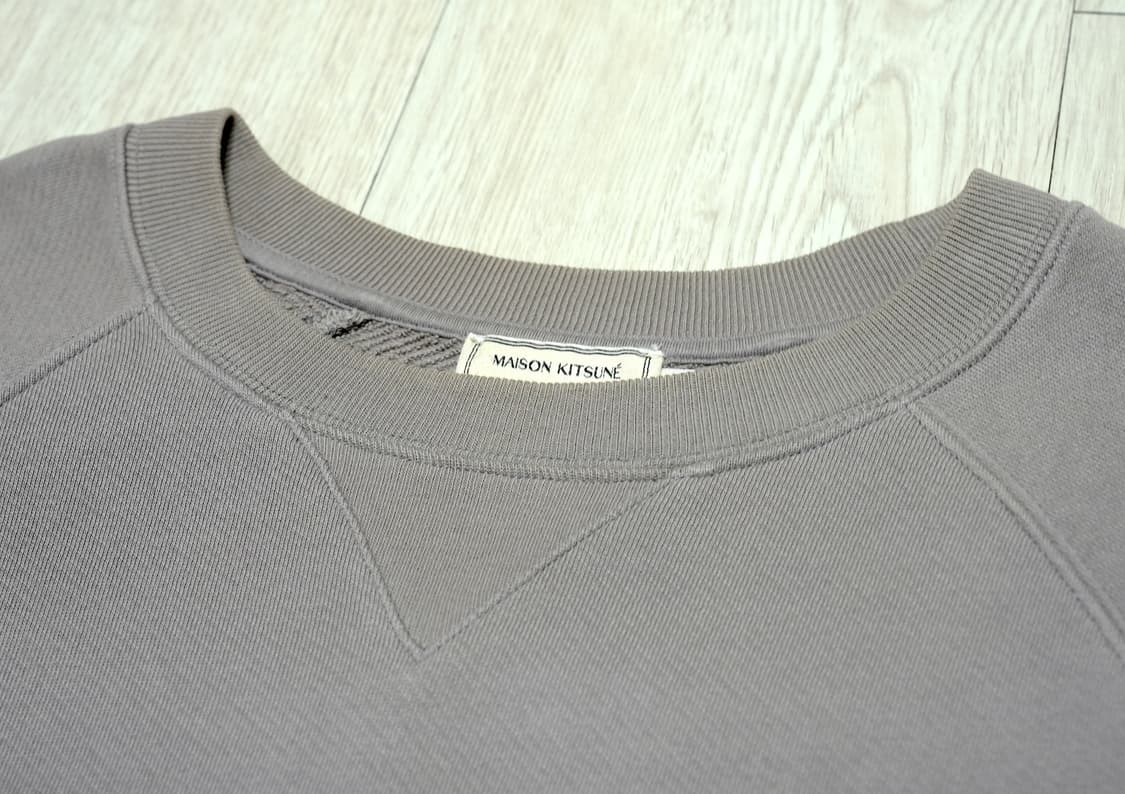 메종키츠네 폭스헤드 맨투맨 베이지그레이 L 상품이미지5