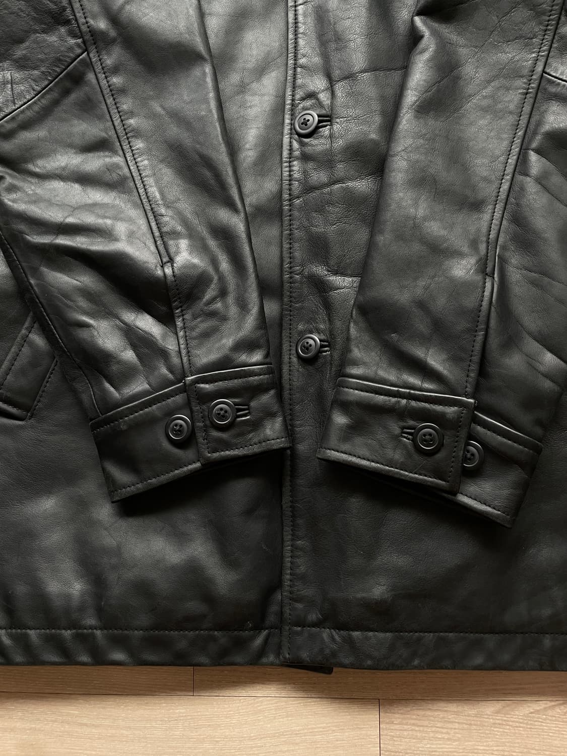 90s 올드갭 레더 카코트 gap carcoat 상품이미지5