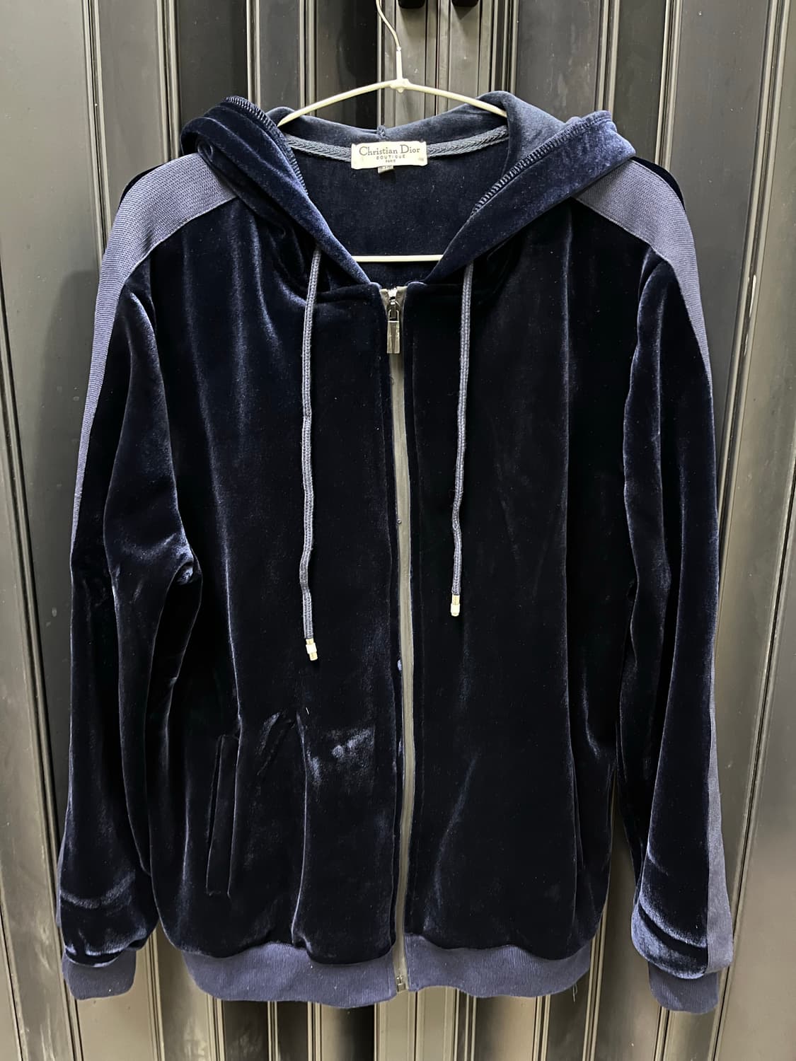 디올 네이비 벨벳 트레이닝복 셋업 상품이미지1