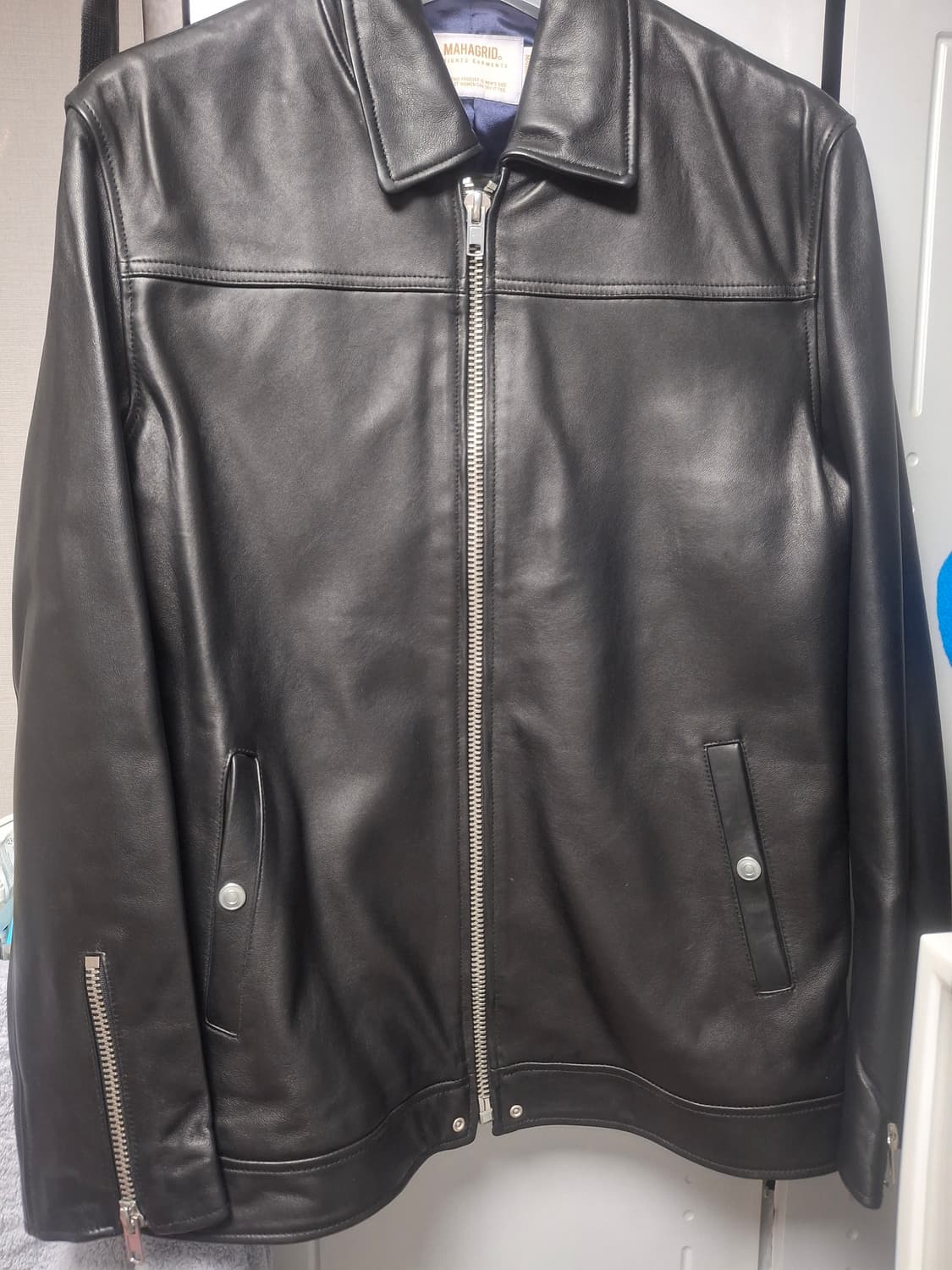 마하그리드 램스킨 레더자켓 L 상품이미지1