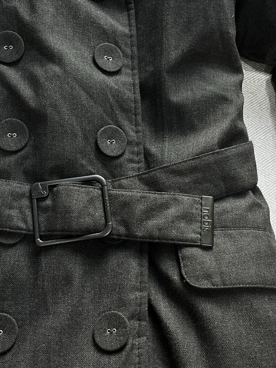 노비스 튤라 스틸그레이 다운 벨티드 패딩 xs 상품이미지5