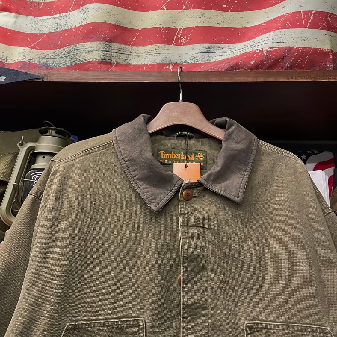 90s 팀버랜드 웨더기어 레더 카라 초어 워크 자켓 / 워크 웨어 상품이미지3
