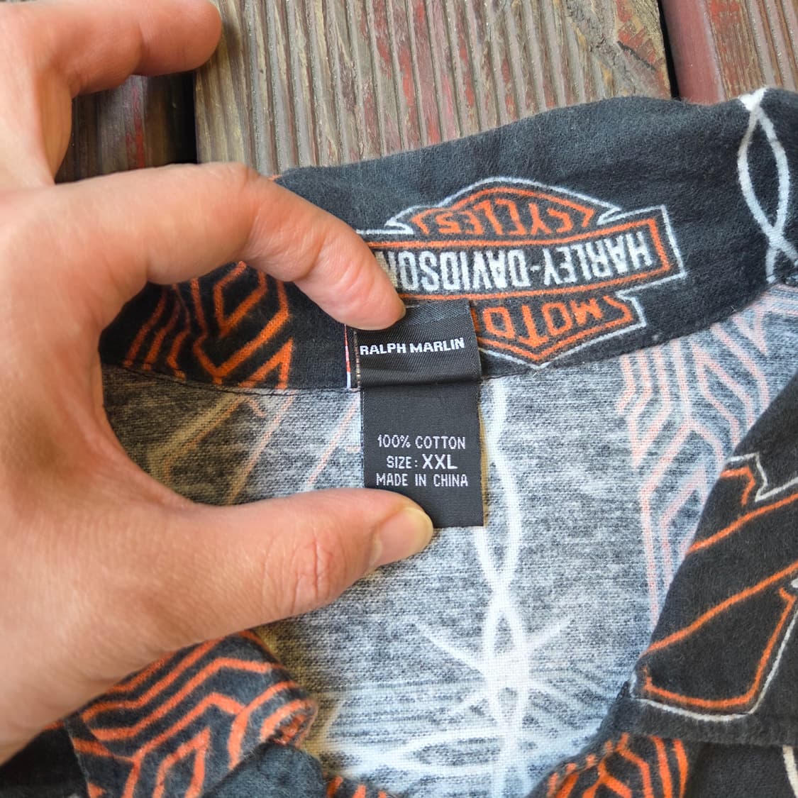 Harley Davudson  패턴 셔츠 상품이미지5