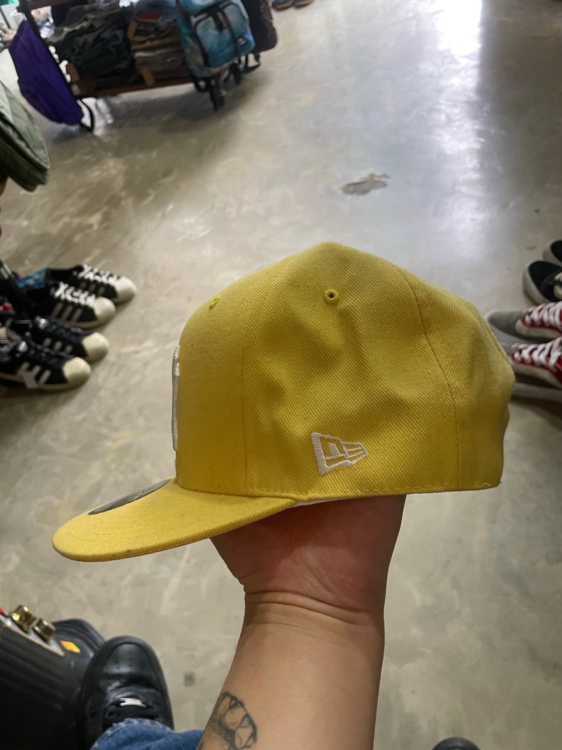 뉴에라 뉴욕양키스 옐로우 made in usa 7 1/2 (60cm) 상품이미지3