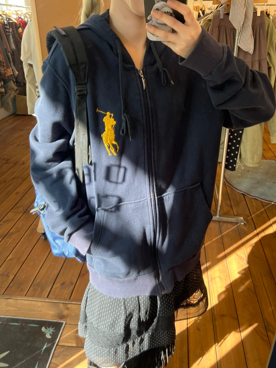 폴로 빅포니 네이비 후드집업  상품이미지4