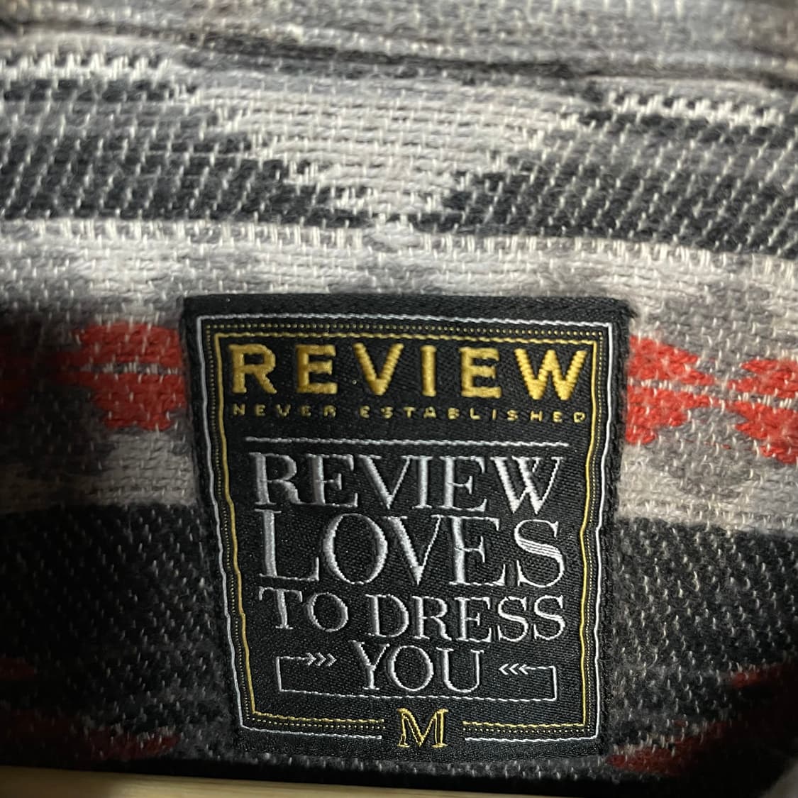 REVIEW 에스닉 패턴 플란넬 셔츠 상품이미지3