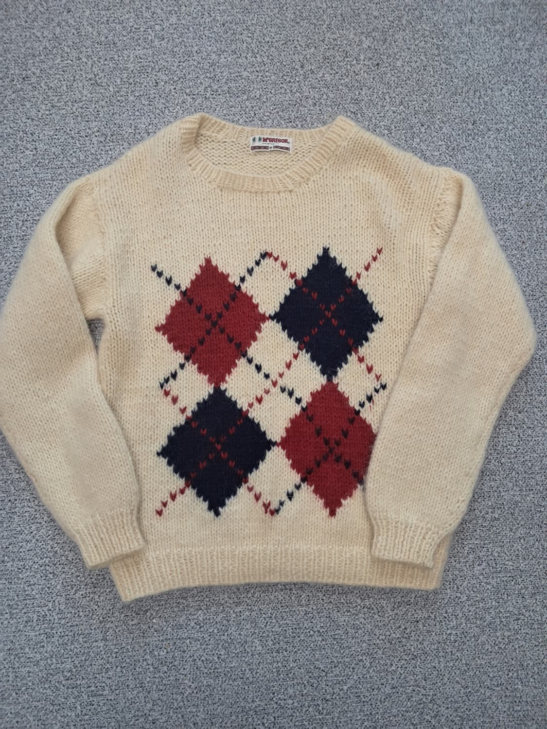 맥그리거90s 아가일니트 공용 상품이미지1