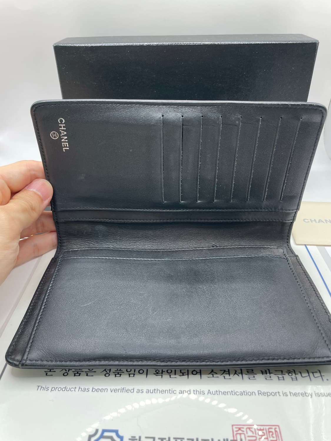 샤넬 캐비어 스킨 타임리스 장지갑 상품이미지5