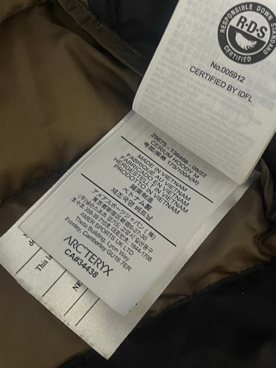 아크테릭스 세륨 후디 비터스 M 상품이미지8