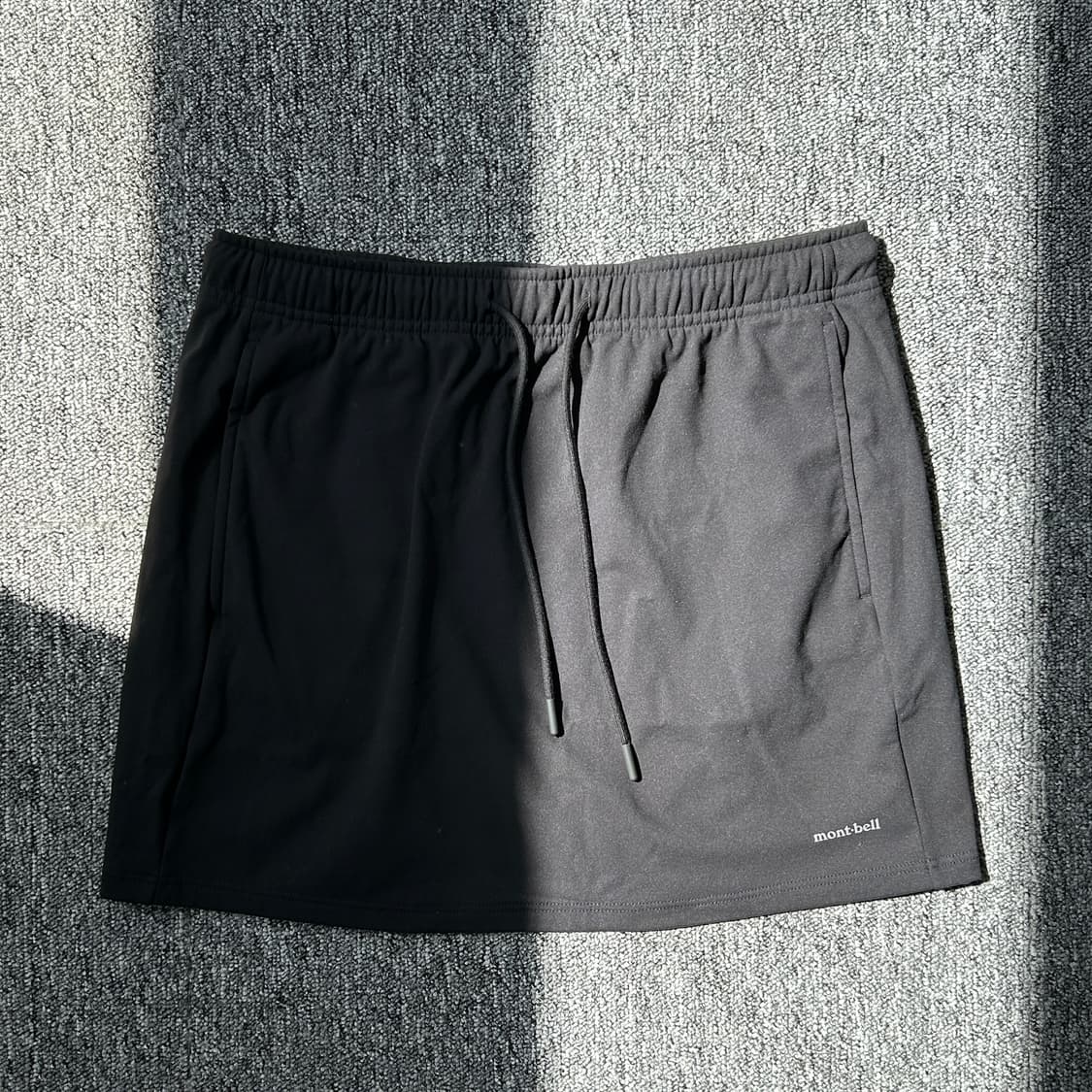 몽벨 블랙 밴딩 스커트 상품이미지1