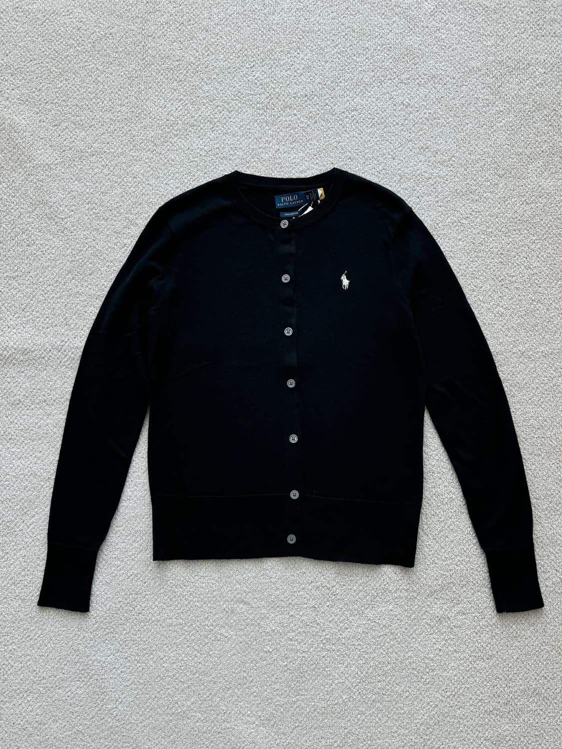 (새상품/정품) 폴로랄프로렌 피마코튼 가디건(블랙) 상품이미지2